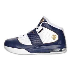 Rare Hard To Find Nike Zoom Soldier IV BLUE/gold/white Shoes Sz 15 407707-401